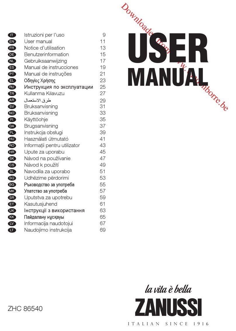Zanussi ZHC 86540 User manual