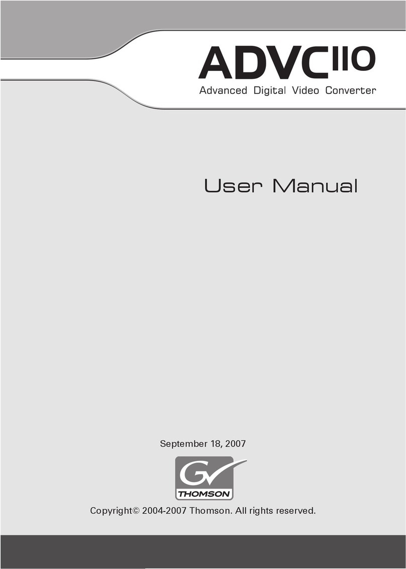 THOMSON ADVC IIO user manual
