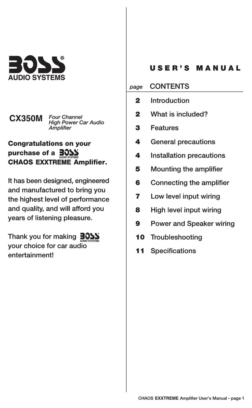 Boss Audio Systems Chaos Exxtreme CX350M user manual