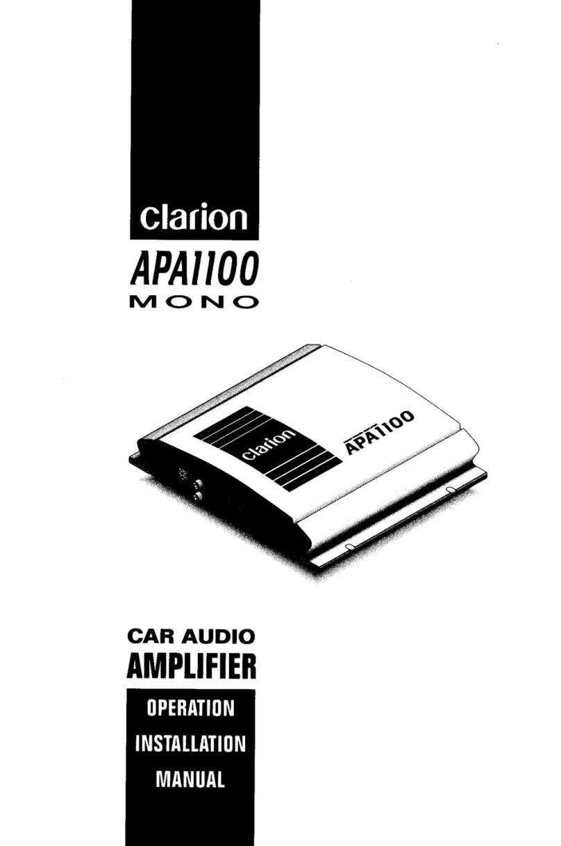 Clarion APA 1100 Mono User manual Clarion APA 1100 Mono User manual