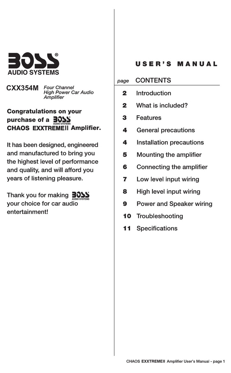 Boss Audio Systems Chaos ExxtremeII CXX354M user manual
