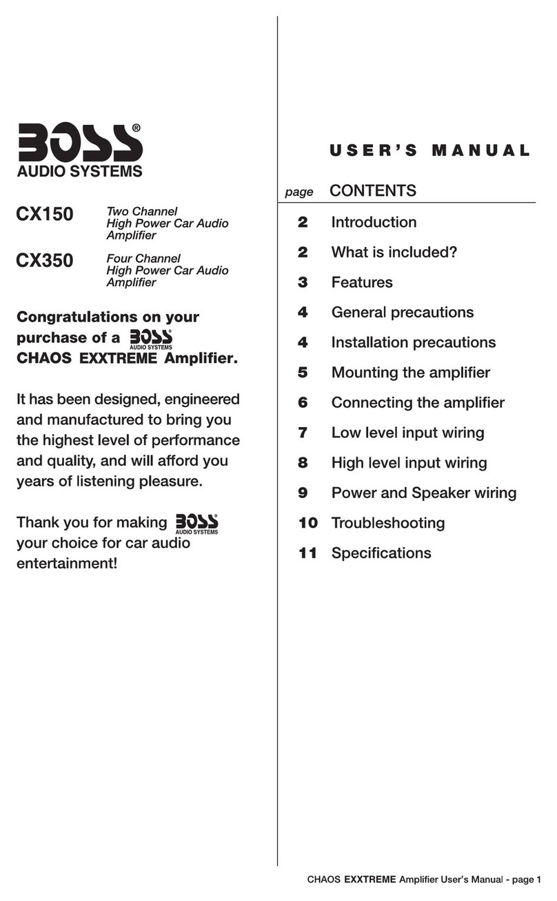 Boss Audio Systems CX150 User manual