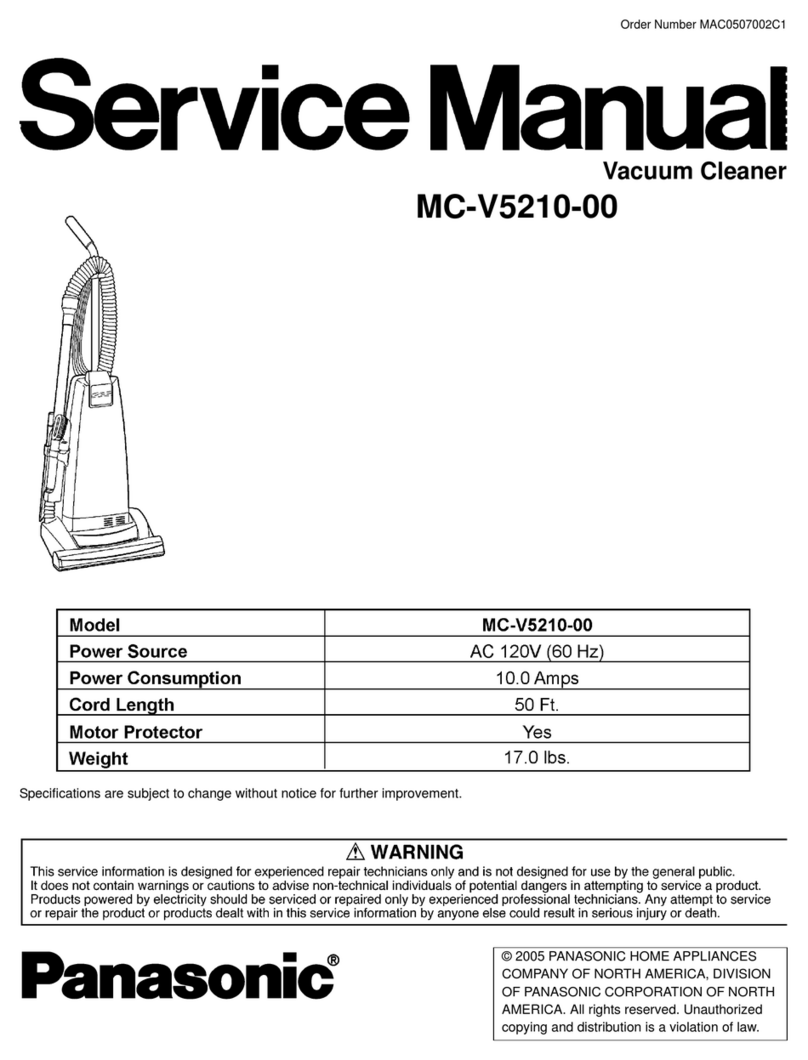 Panasonic MC-V5210-00 User manual Panasonic MC-V5210-00 User manual
