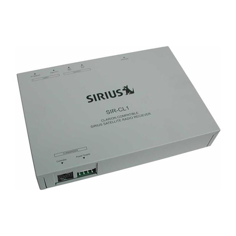 Sirius Satellite Radio SIR-CL1 User manual