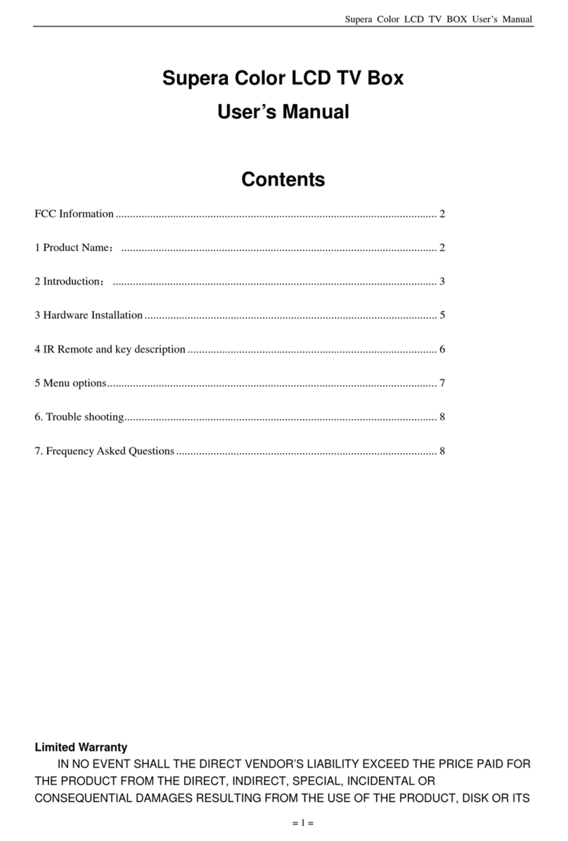 Geniatech Color LCD TV BOX User manual
