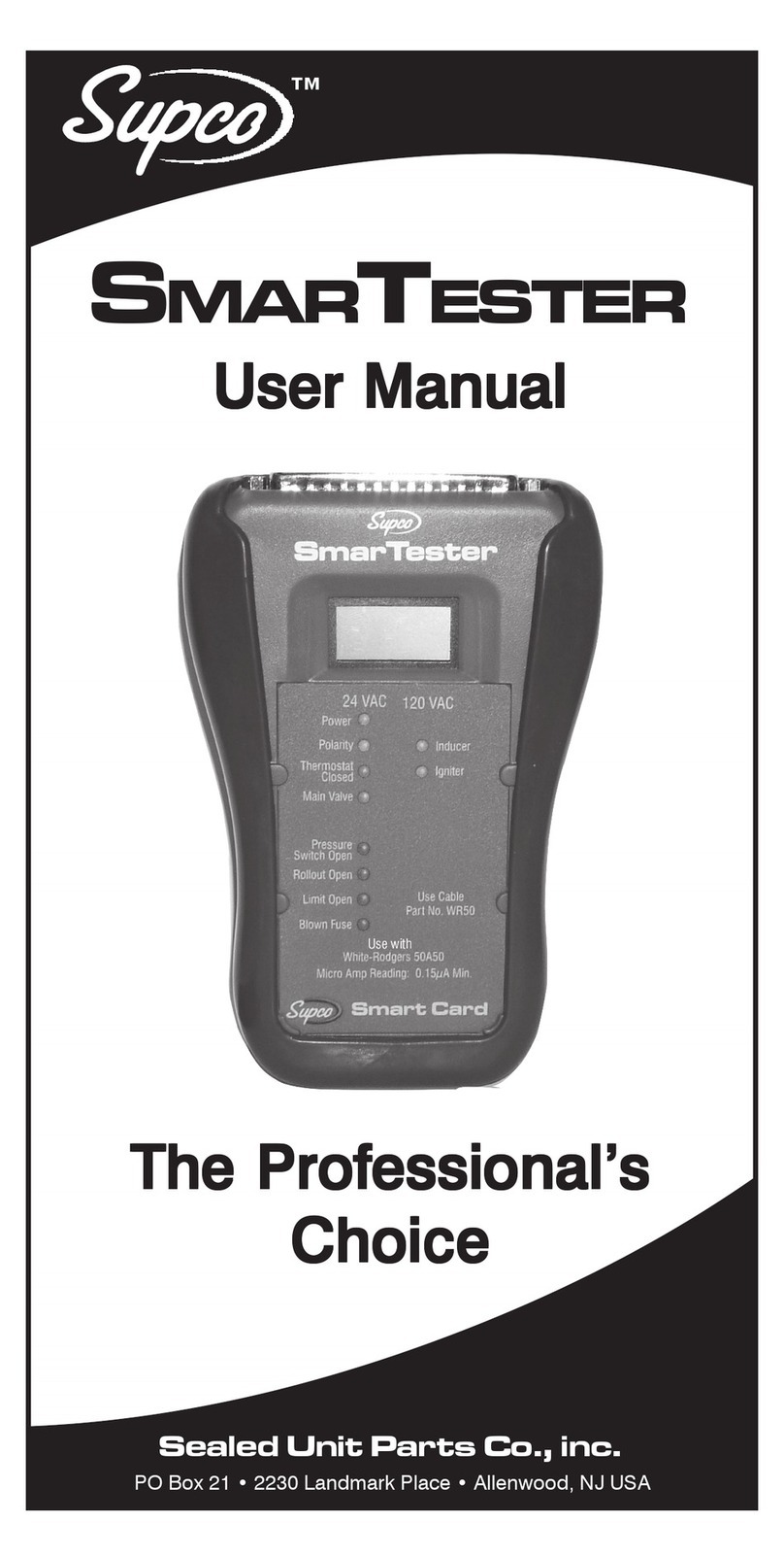 Supco SMARTESTER user manual