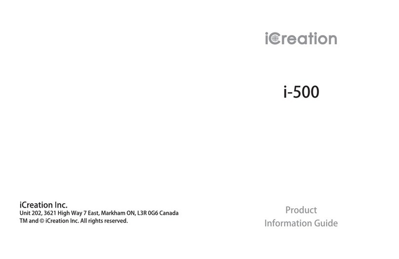 iCreation i-500 Product information guide