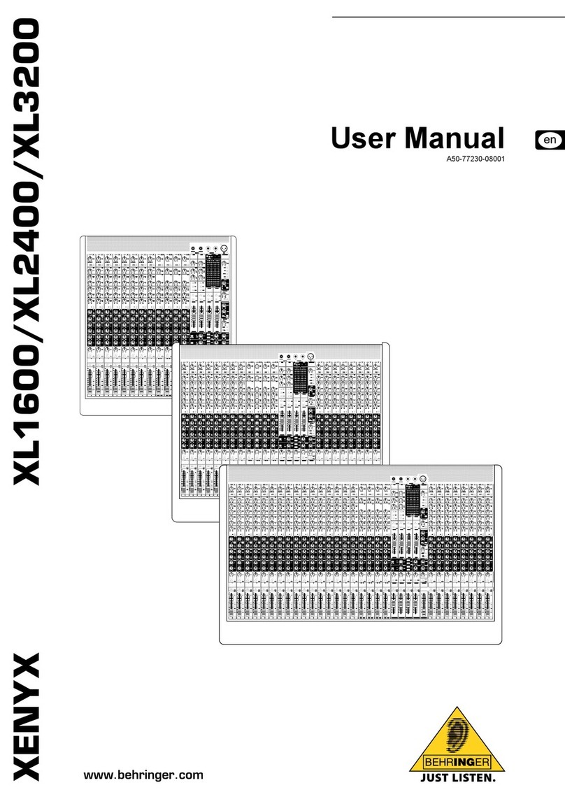 Behringer Xenyx XL1600 User manual