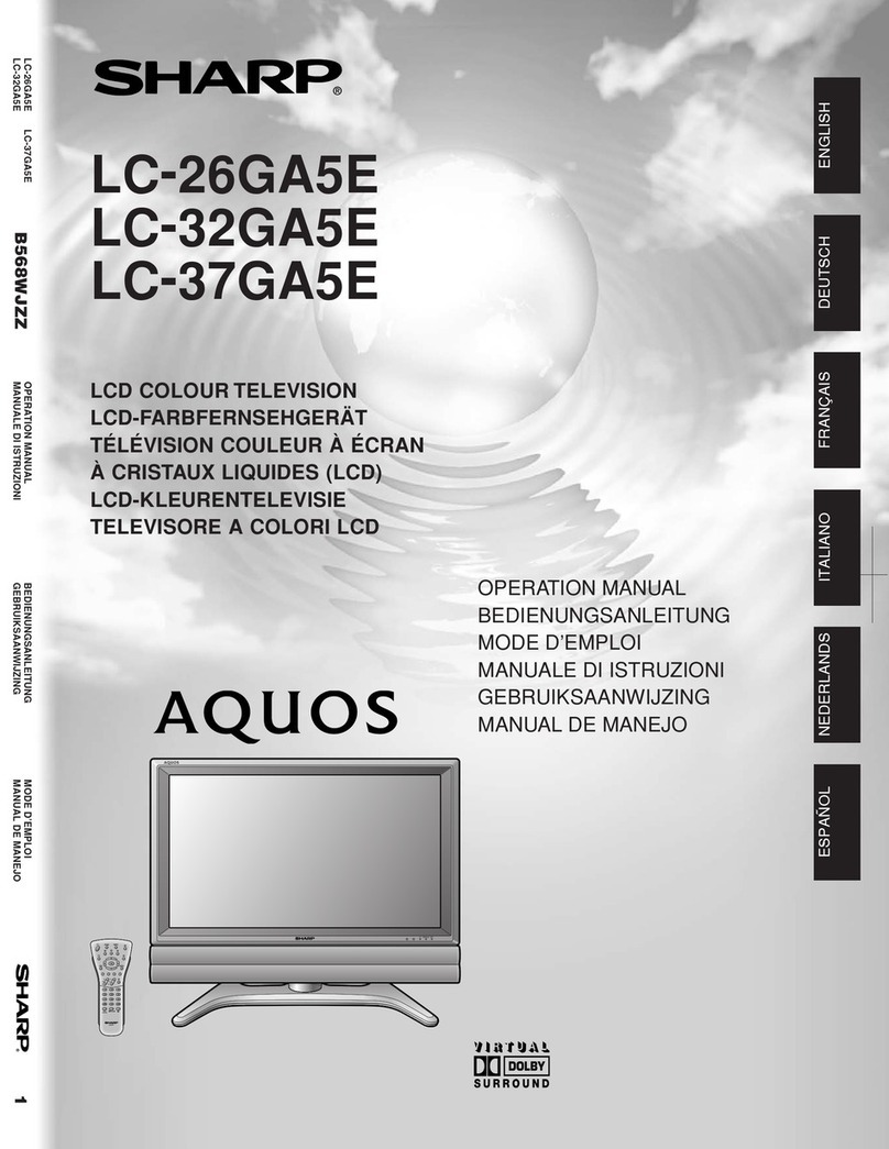 Sharp AQUOS LC-26GA5E User manual