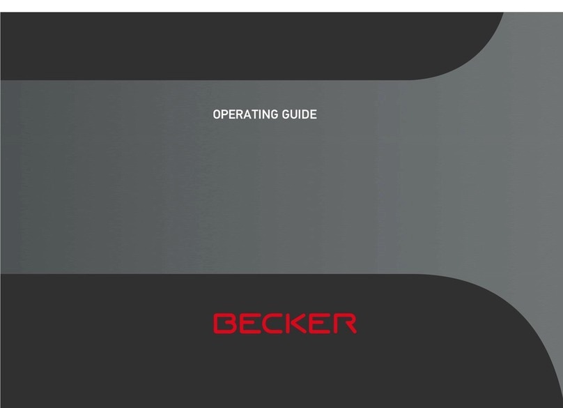 Becker GPS Navigator operating guide