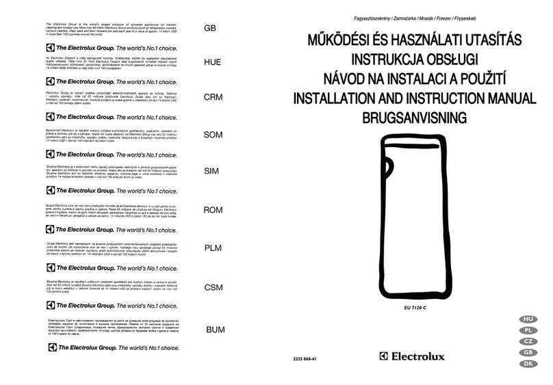 Electrolux EU 7120 C Installation and instruction manual