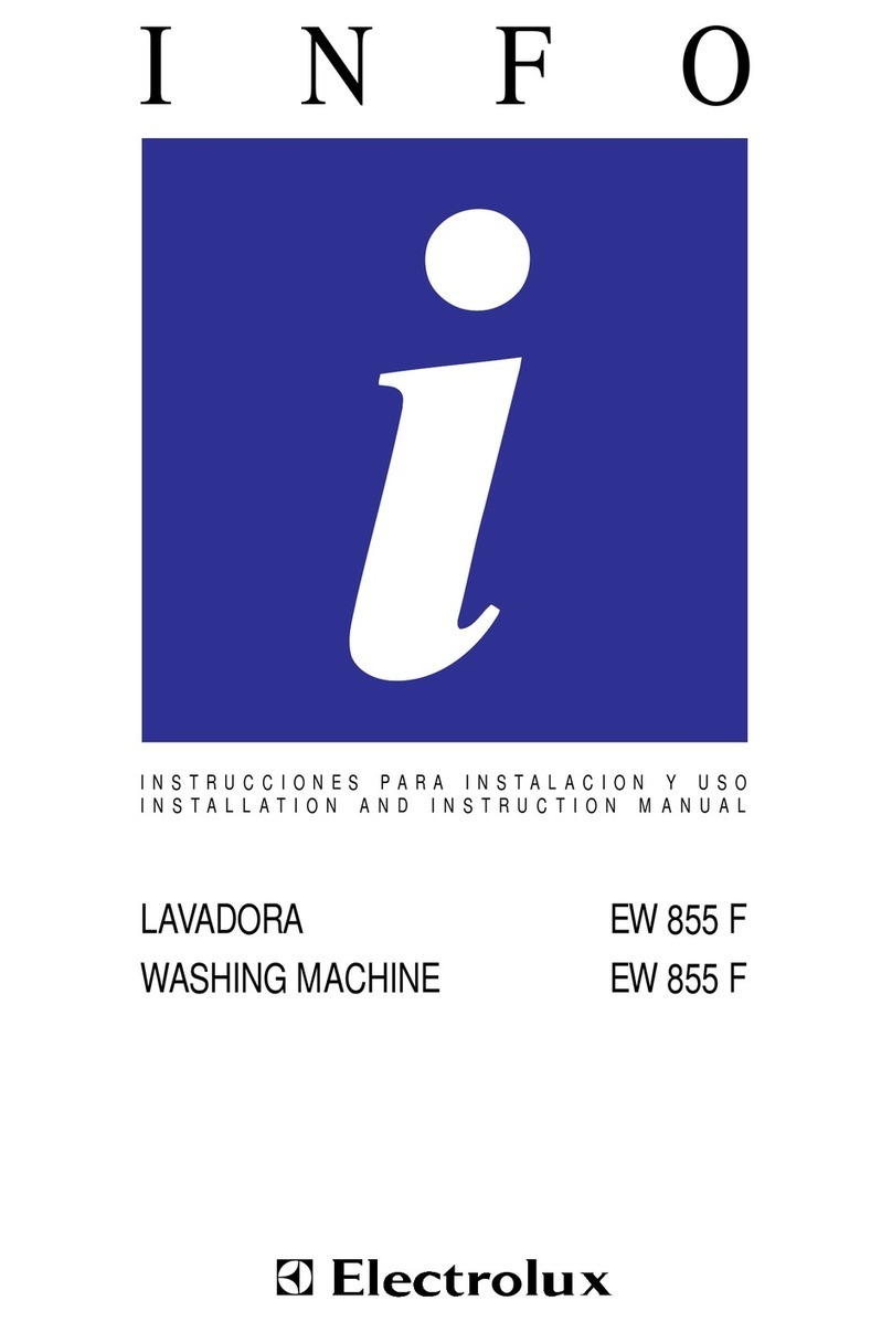 Electrolux EW 855 F Installation and instruction manual