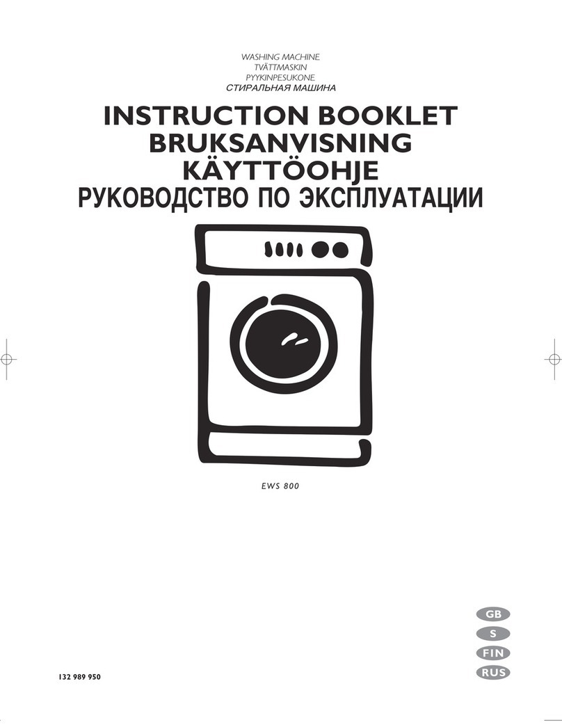 Electrolux EWS 800 User manual