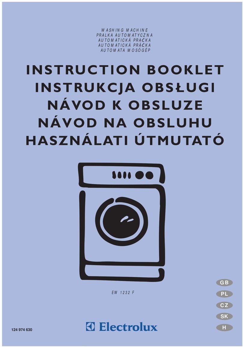 Electrolux EW 1232 F Instruction booklet