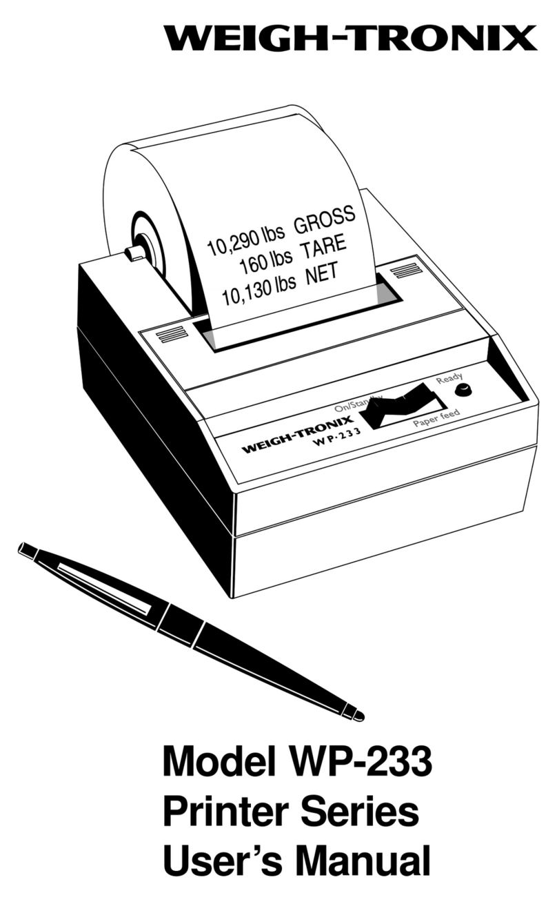 Avery Weigh-Tronix WP-233 Series user manual