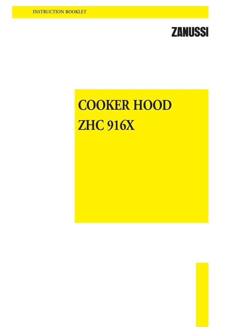 Zanussi ZHC 916X Instruction booklet