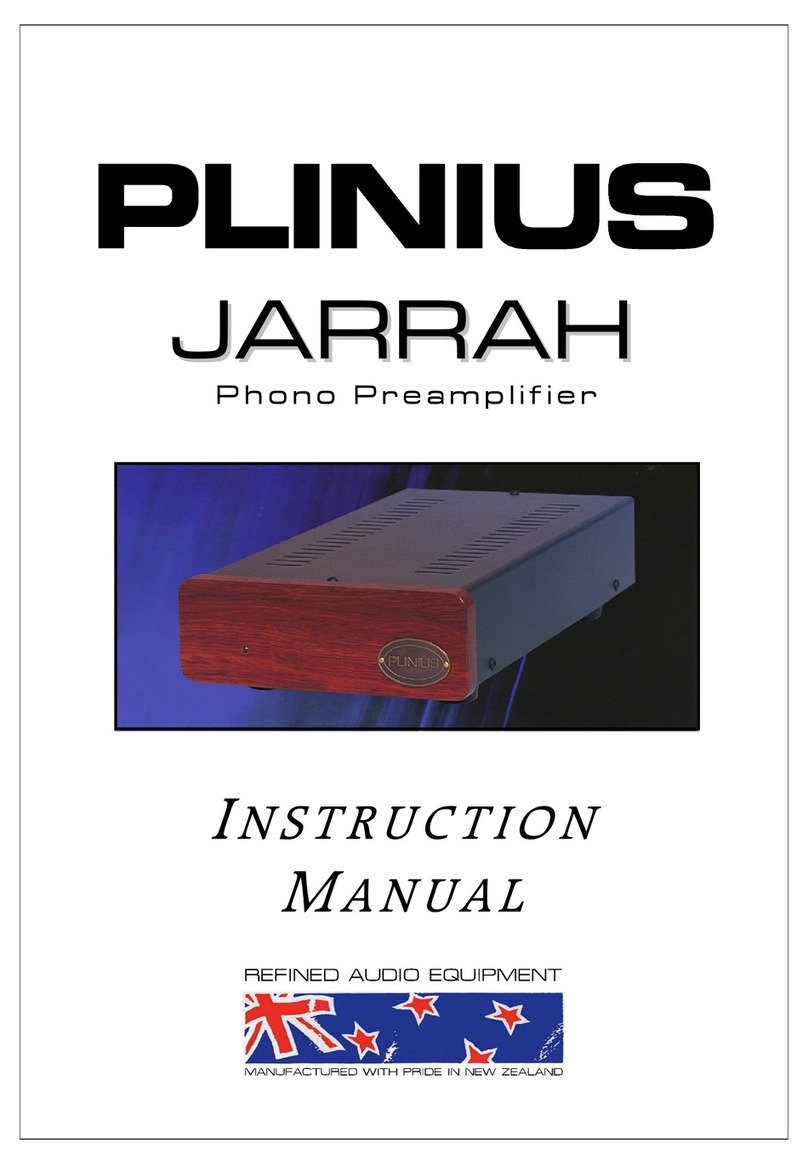 Plinius JARRAH instruction manual