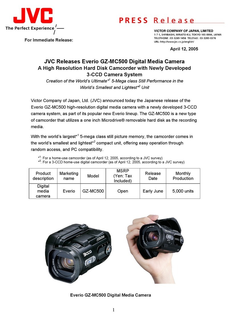 JVC Everio GZ-MC500 Specifications