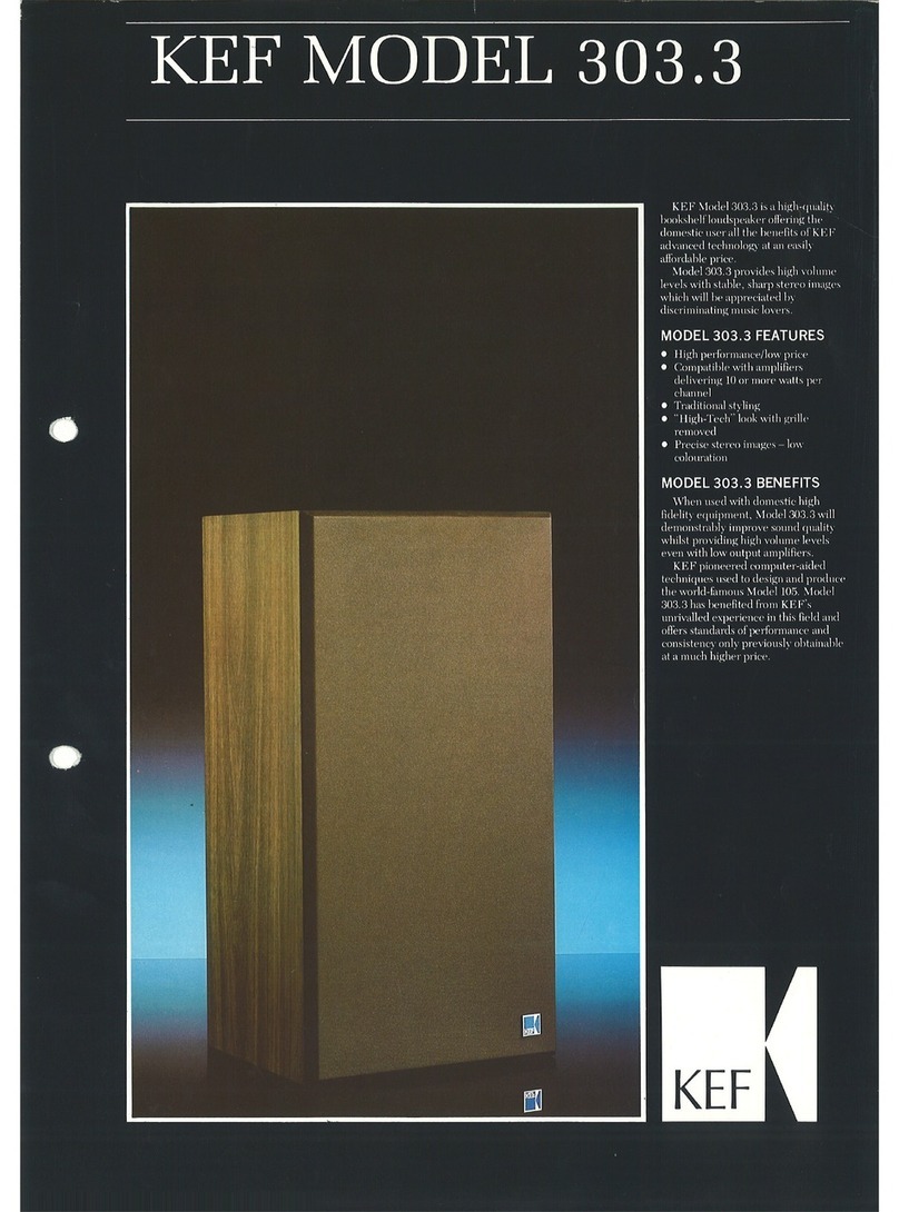KEF 303.3 User manual