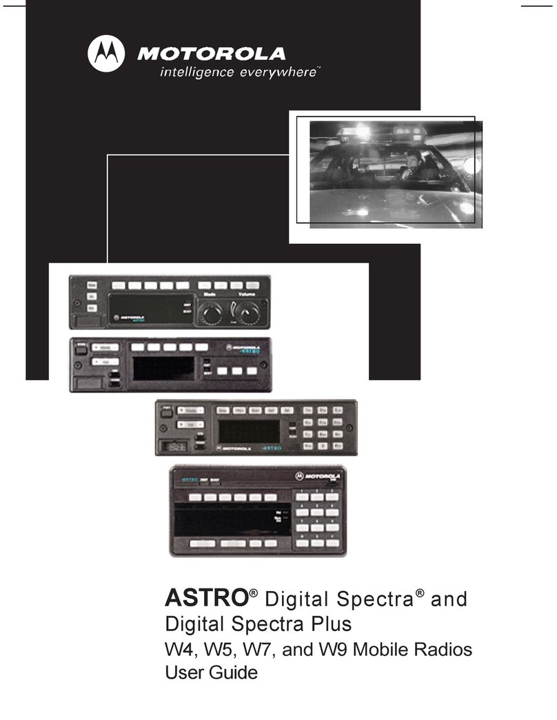 Motorola ASTRO W4 User manual Motorola ASTRO W4 User manual