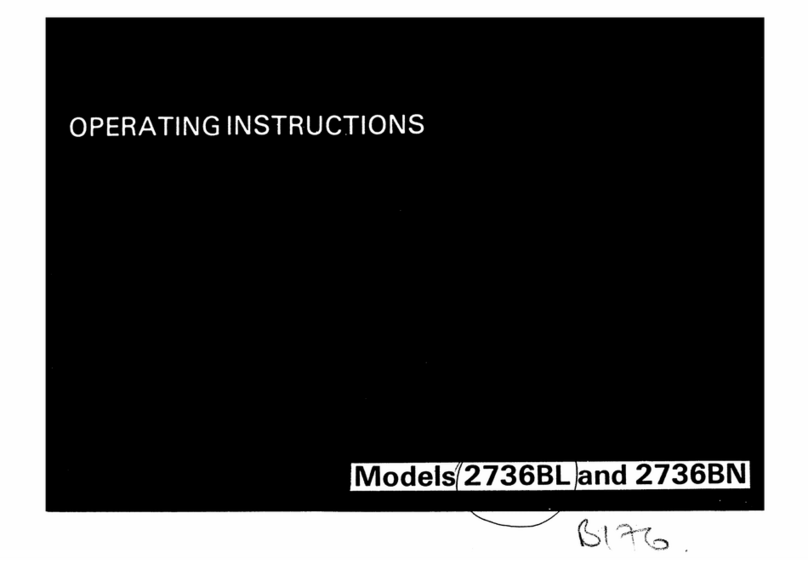 Tricity Bendix 2736BN User manual