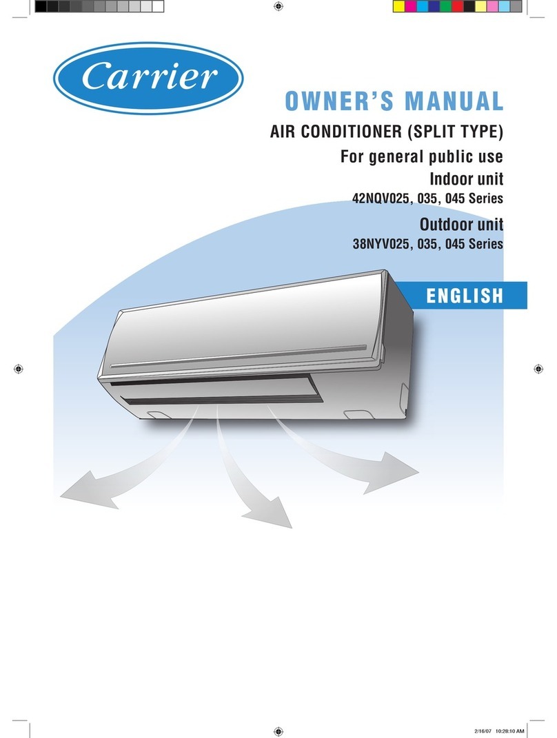 Carrier 42NQV025 Series User manual