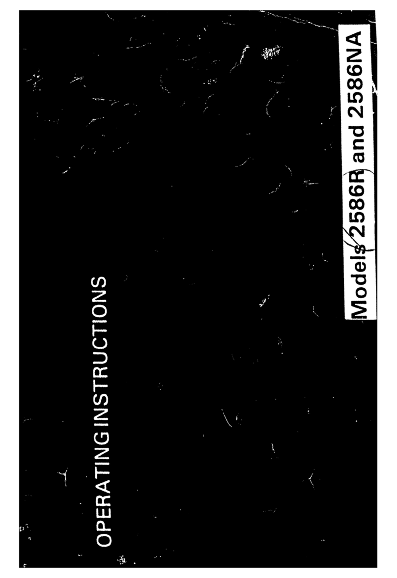 Tricity Bendix 2586R User manual