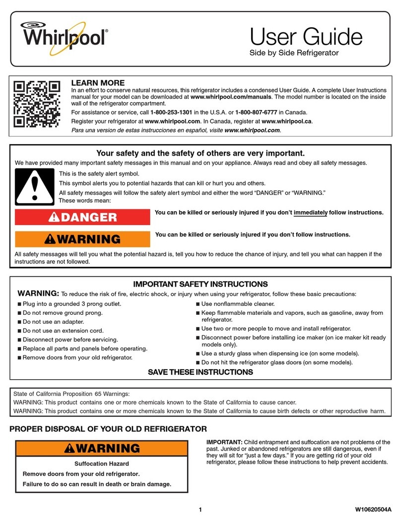 Whirlpool W10620504A user guide
