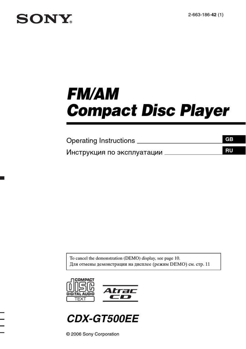 Sony CDX-GT500EE User manual