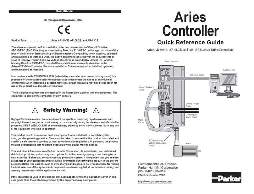 Parker Aries AR-04CE User manual