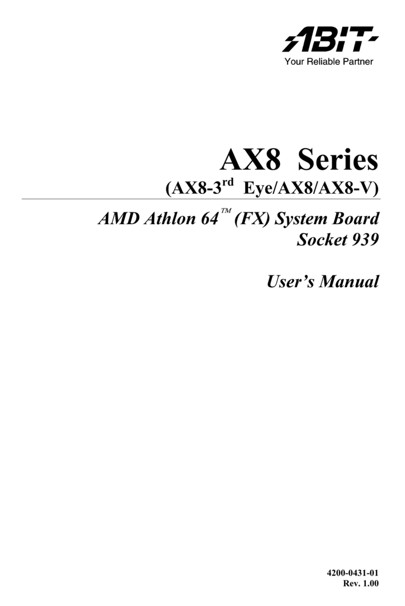 Abit AX8 Series User manual