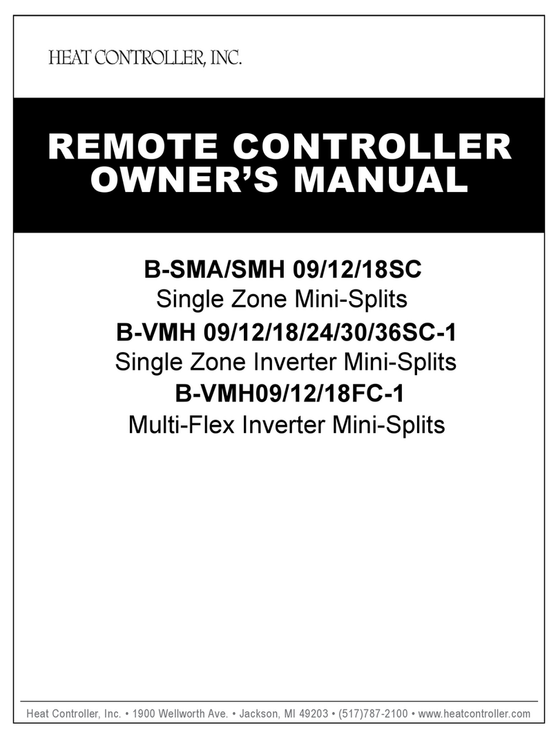 Heat Controller B-SMA/SMH 09 User manual Heat Controller B-SMA/SMH 09 User manual