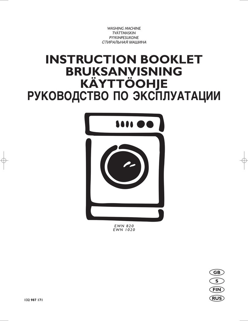 Electrolux EWN 820 User manual Electrolux EWN 820 User manual