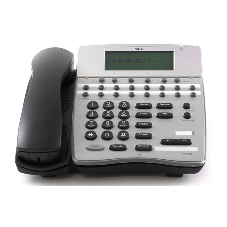 NEC Dterm I Series User manual