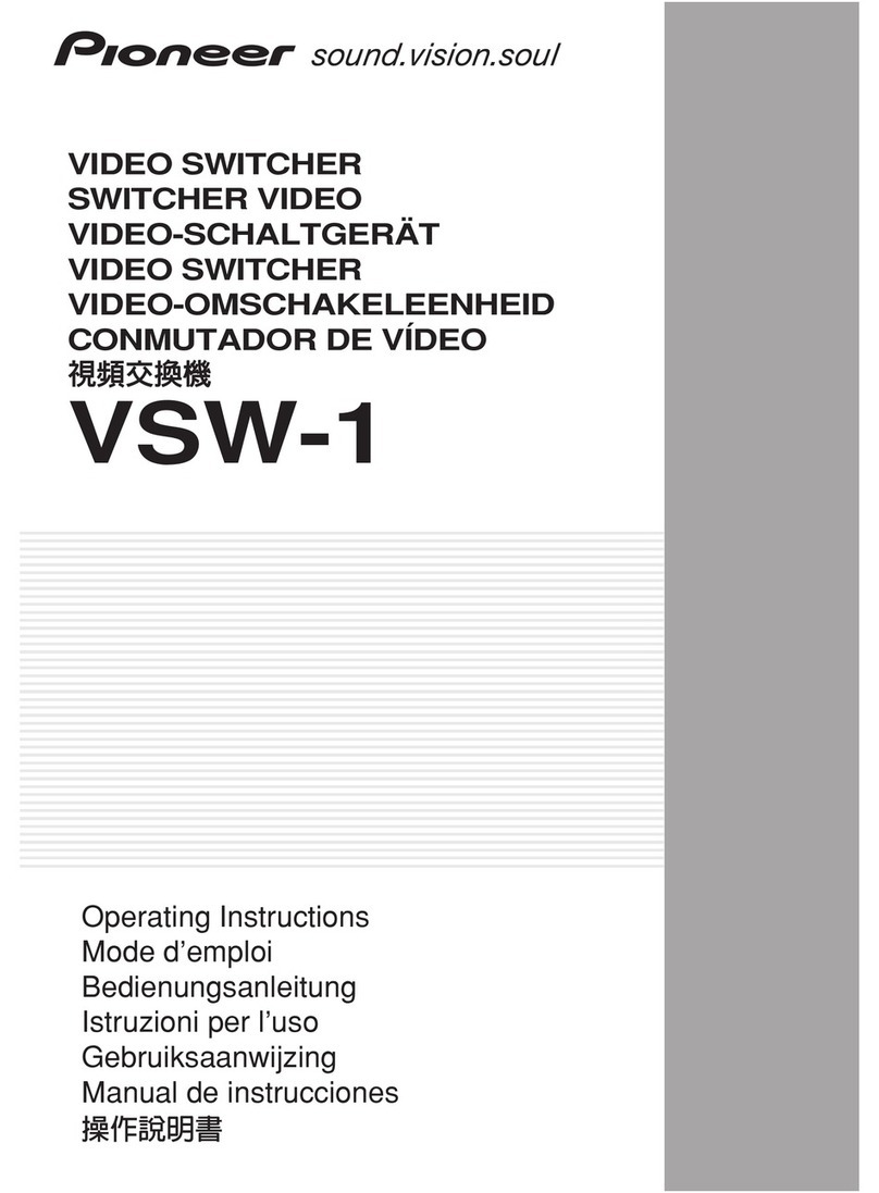 Pioneer VSW-1 User manual