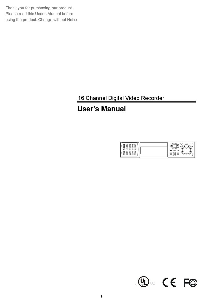 Hi Sharp 16 Channel Digital Video Recorder User manual