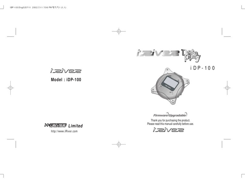 IRiver Data Play IDP-100 User manual