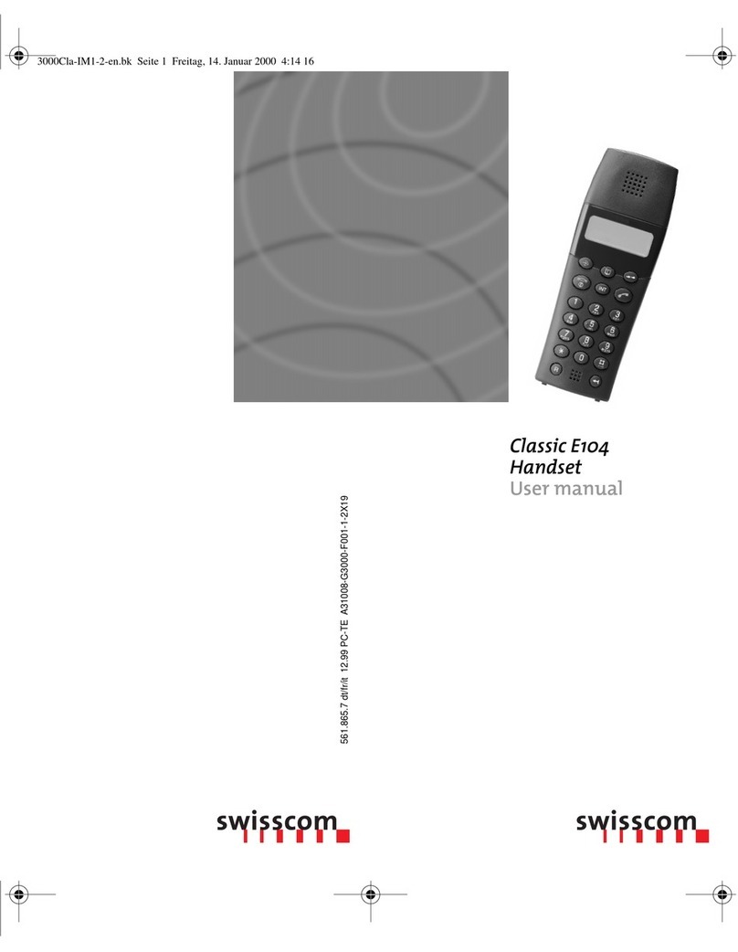 Swisscom Classic E104 user manual