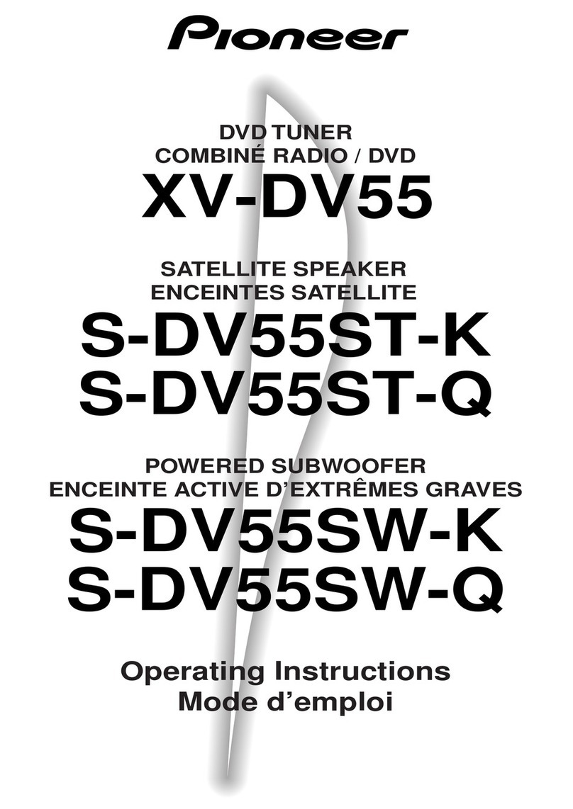 Pioneer XV-DV55 operating instructions