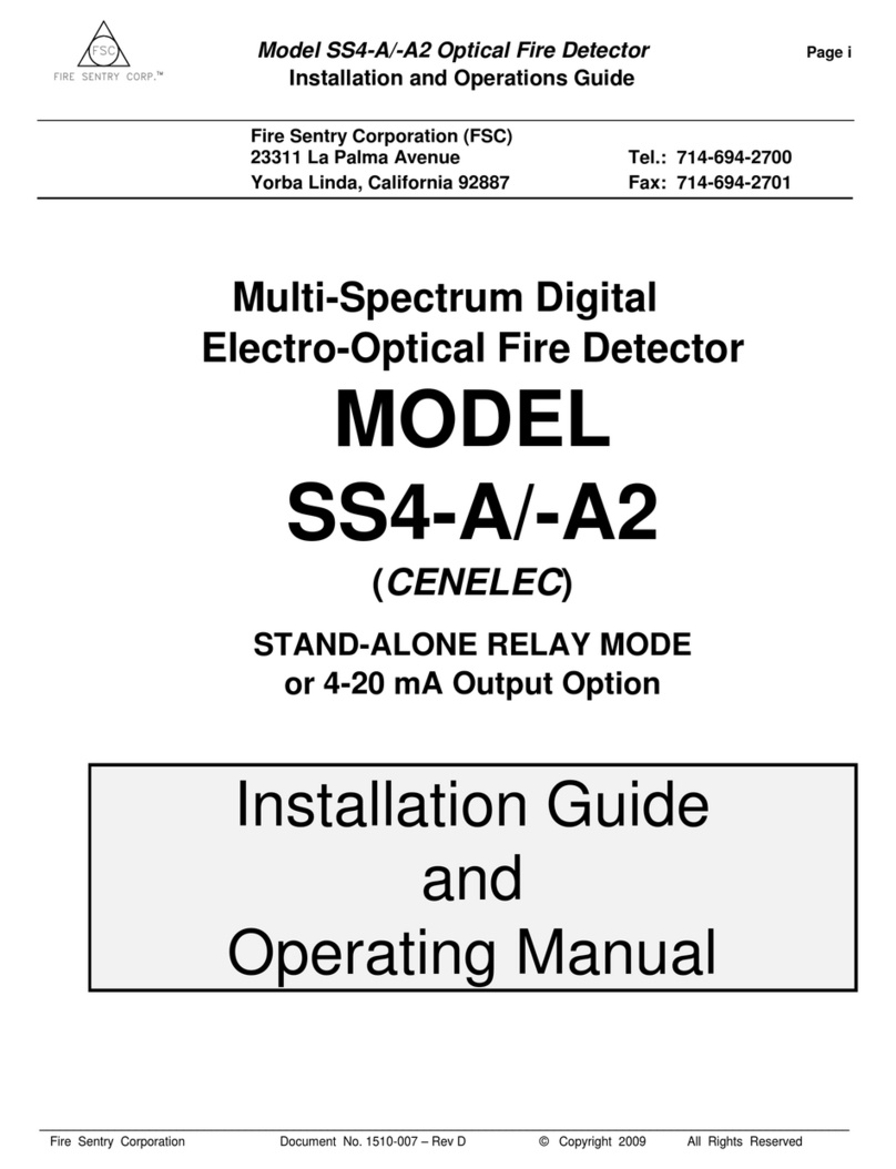 Fire Sentry SS4-A Installation and operation guide