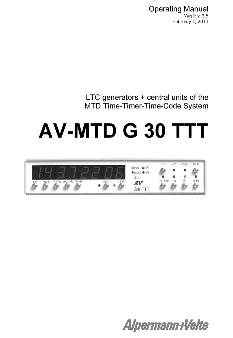 Alpermann+Velte AV-MTD G 30 TTT operating manual