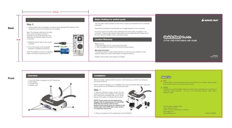 IOGear MiniView GCS632U quick start guide