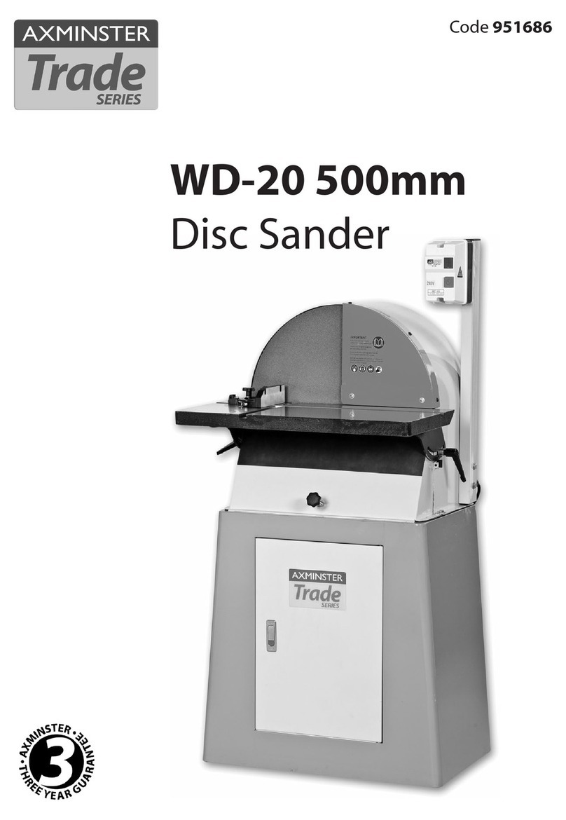 Axminster WD-20 instruction manual