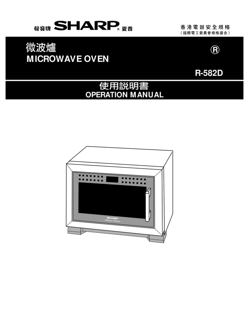 Sharp R-582D User manual