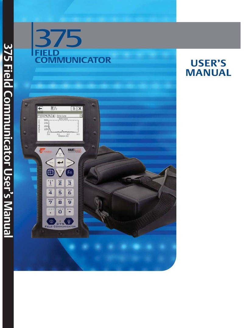 Emerson Rosemount 375 User manual