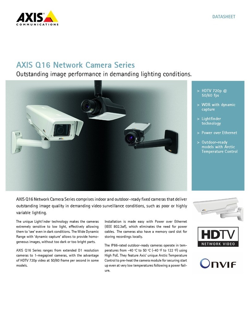 Axis Q16 Series User manual