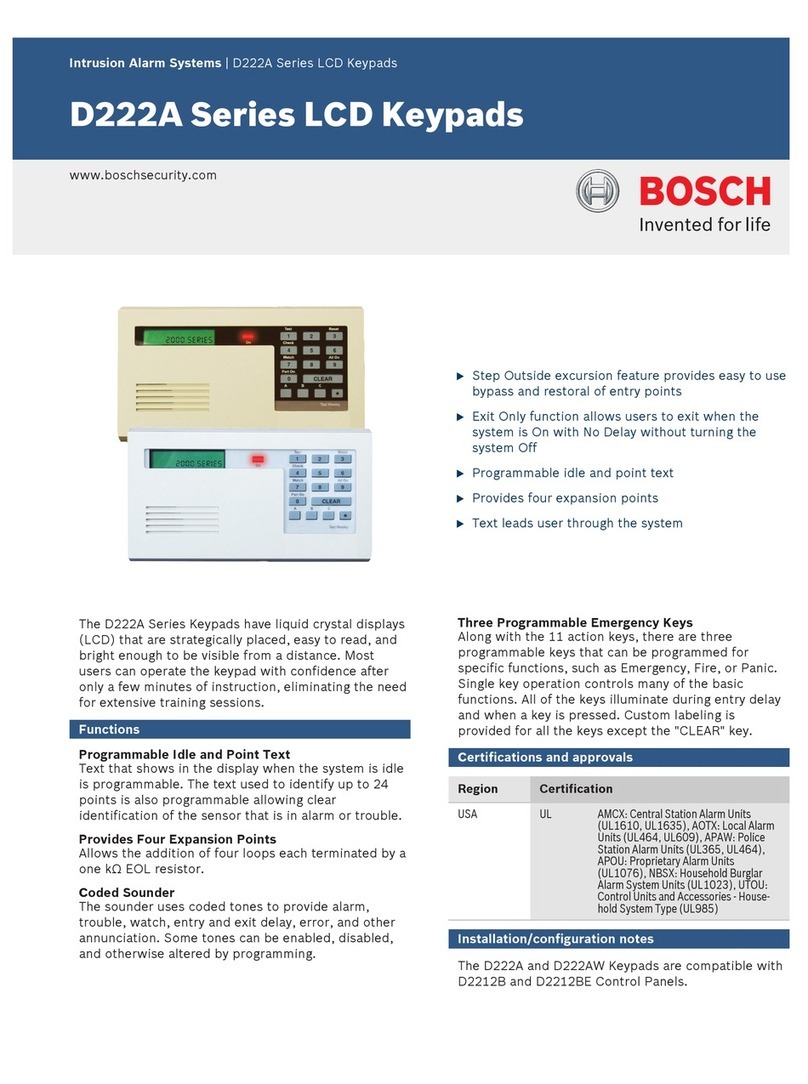 Bosch D222A User manual