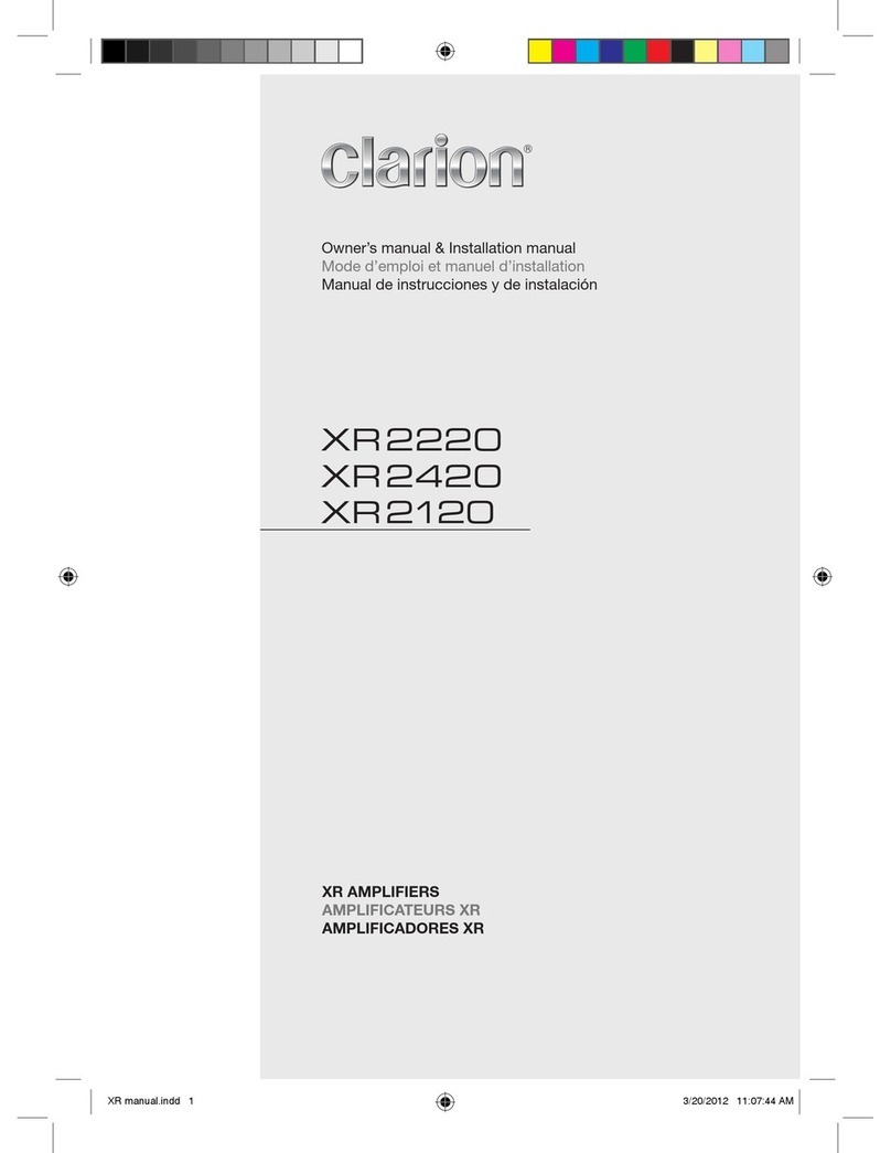 Clarion XR2220 Repair manual