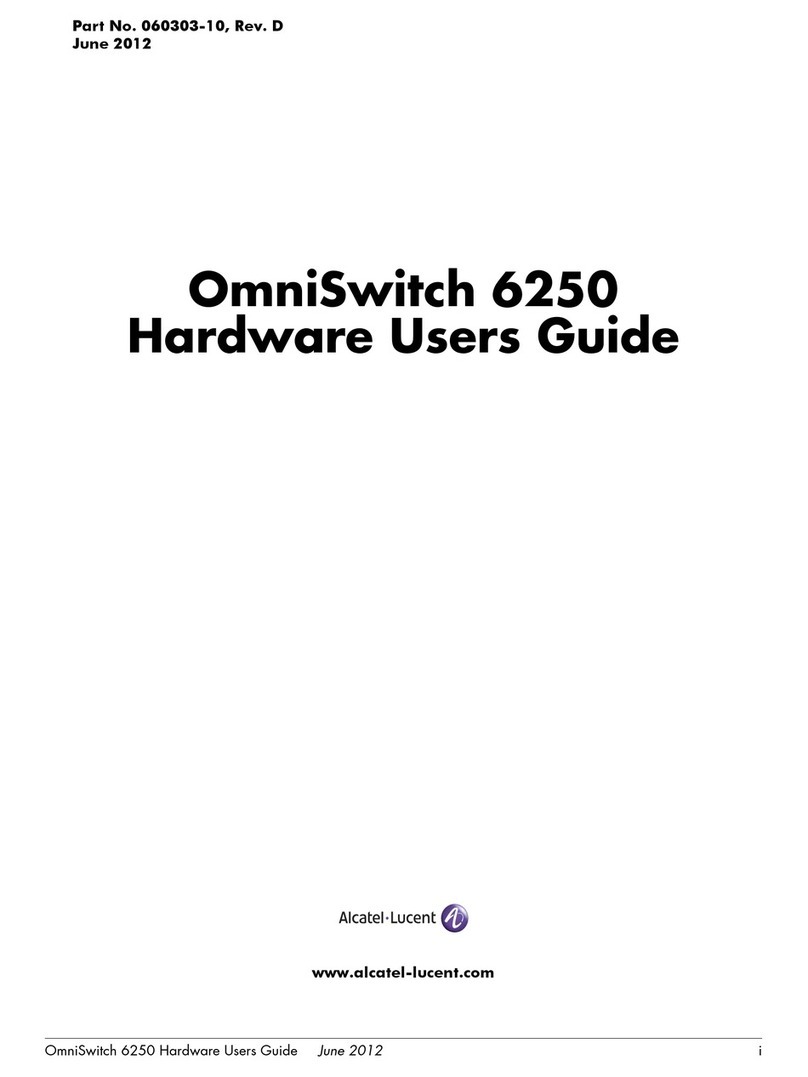 Alcatel-Lucent OmniSwitch 6250 User manual