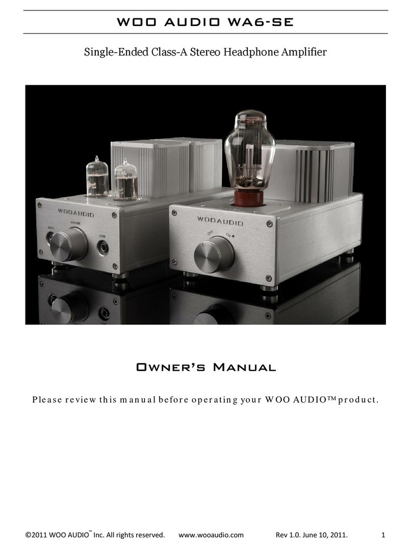 Woo Audio WA6-SE owner's manual